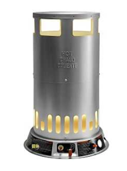 World Marketing LPC200 Convection Heater Liquid Propane 50000 to 200000 BTU 4700 Sq Ft Heating Area Silver