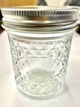 Mason Jar 6.75 Oz Diamond Design