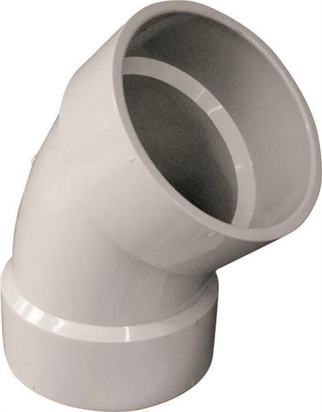 IPEX USA LLC-CANPLAS 75840 DWV Pipe Street Elbow 4 In Hub X Spigot 22-1/2 Degree Schedule 40 PVC