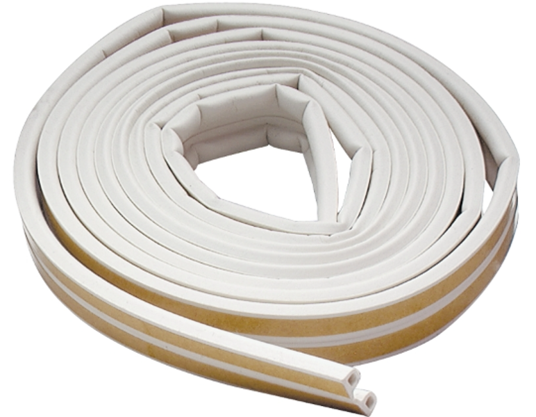 M-D Building Products 02576 Weather Strip Tape 3/8 In x 17 Ft EPDM Rubber White 12 Pack