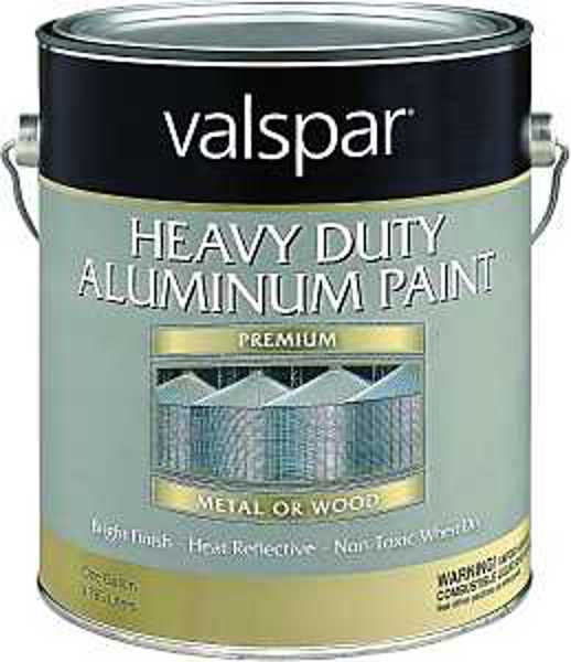 Valspar 0980.007 Heavy Duty Paint 1 Gal Aluminum for Metal or Wood