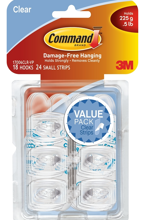 17006CLR-VP Utility Mini Clear Strips Hook