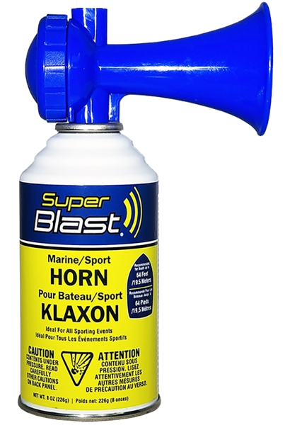 BLOW OFF SB8-018-016 Air Horn 65 Ft Coverage Area Klaxon MaxPro Super Blast Blue
