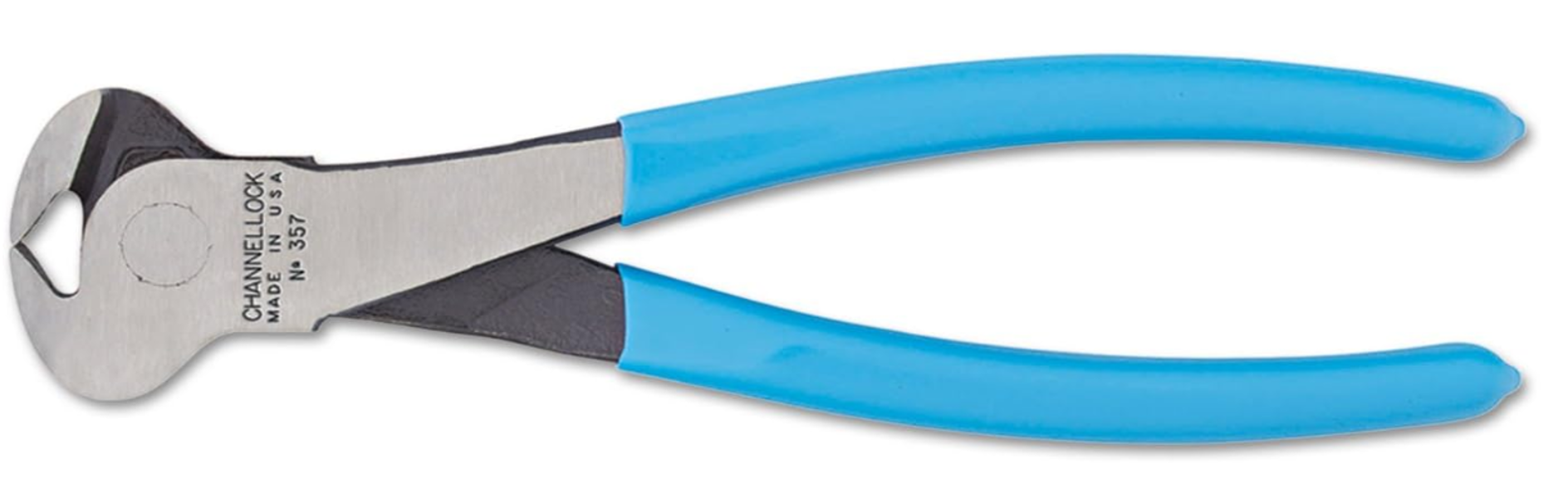 CHANNELLOCK INC 357 End Cutting Pliers 7-1/2 In High Carbon Steel Ergonomic Cross Hatched Jaw