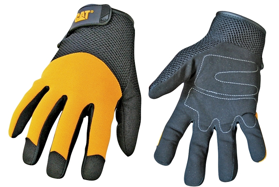 BOSS MFG CO 9912643XL Jumbo Utility Gloves Black Padded Palm with Mesh Spandex Back