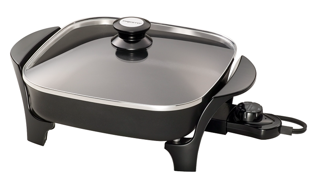 National Presto 06626 Electric Skillet 11 In Aluminum High Sidewall
