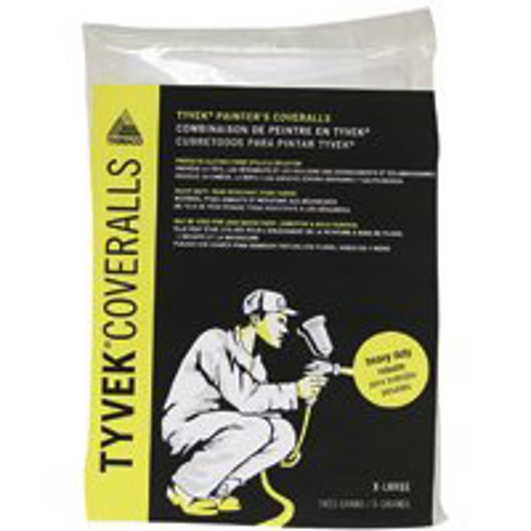 Trimaco 14123 Disposable Painter Coverall XL White Tyvek