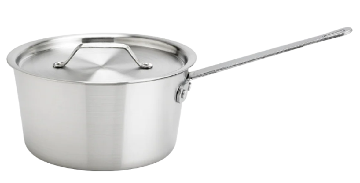 Browne Foodservice 5813905 Tapered Aluminum Sauce Pan 5.5 Qt Capacity