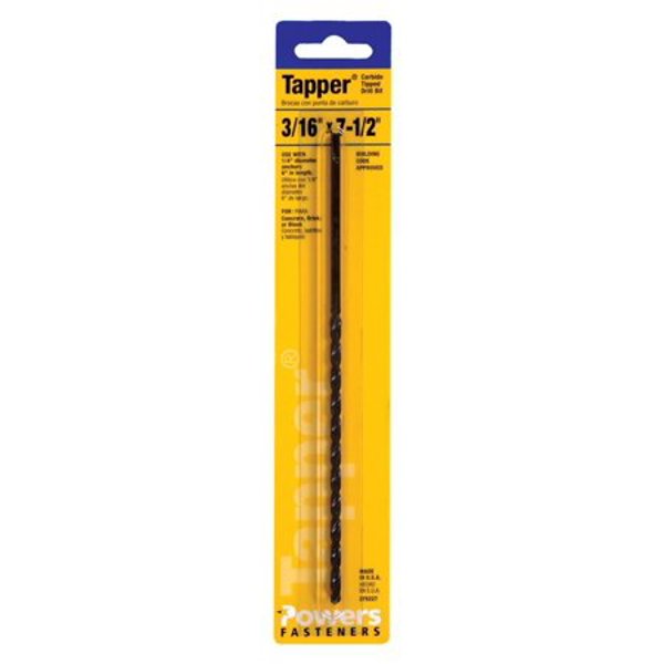 Hillman Group 375227 Carbide Bit 3/16 In x 7 In