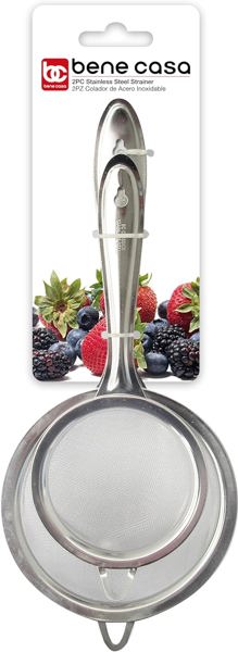 MBR Industries BC-65595 2 Piece Strainer Set 3.4 In and 4.5 In Stainless Steel