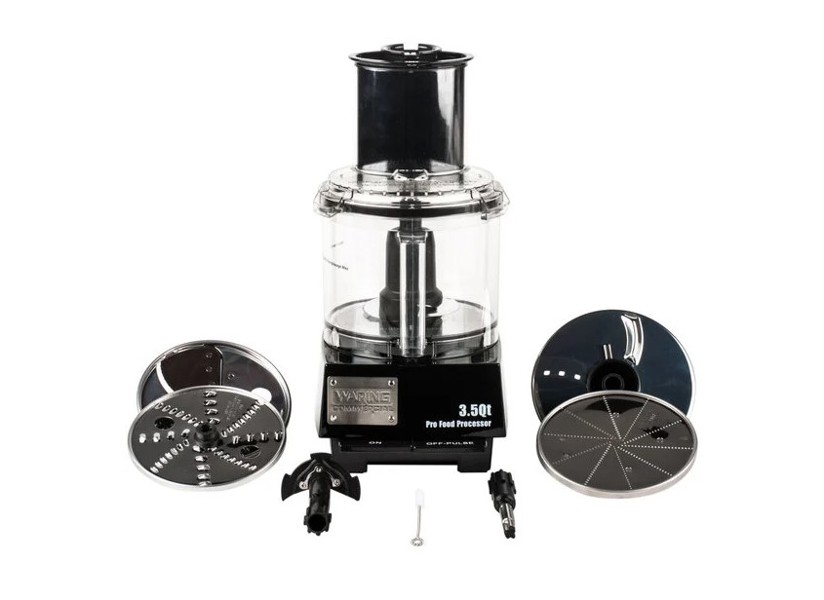 Waring Commercial WFP14S Food Processor 3.5 Qt Batch Bowl with Liquilock Seal System