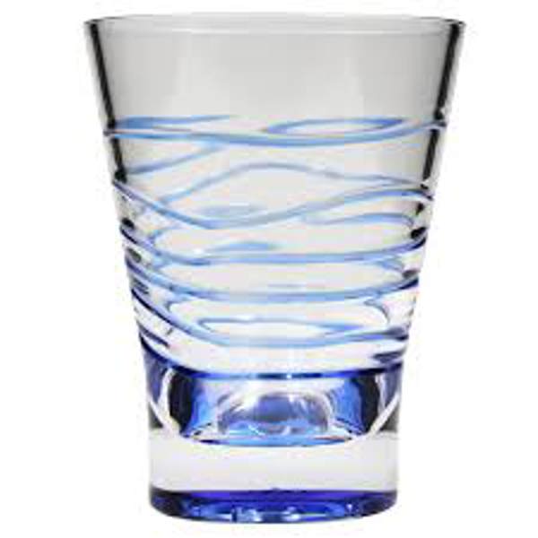 Merritt International 39896 Tumbler 14 Oz Solid Swirl Blue Plastic BPA Free
