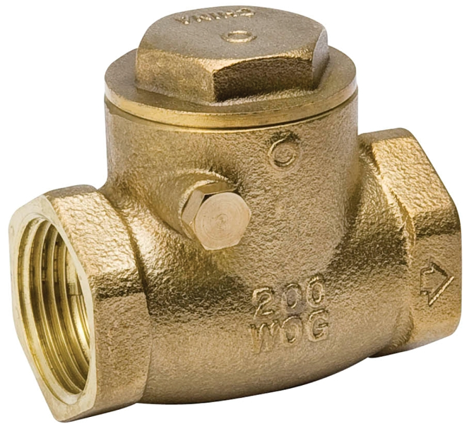 B&K Industries 101-008NL Brass Swing Check Valve 2 In IPS 200 PSI
