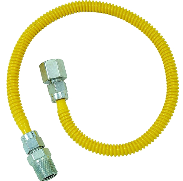 Brass Craft CSSL54-60 Gas Connector Coated Stainless Steel 12 In X 60 In Length