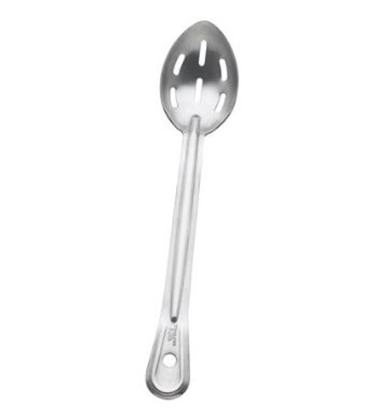 Browne Foodservice 4774 Slotted Serving Spoon 15 Inch Solid Stainless Steel