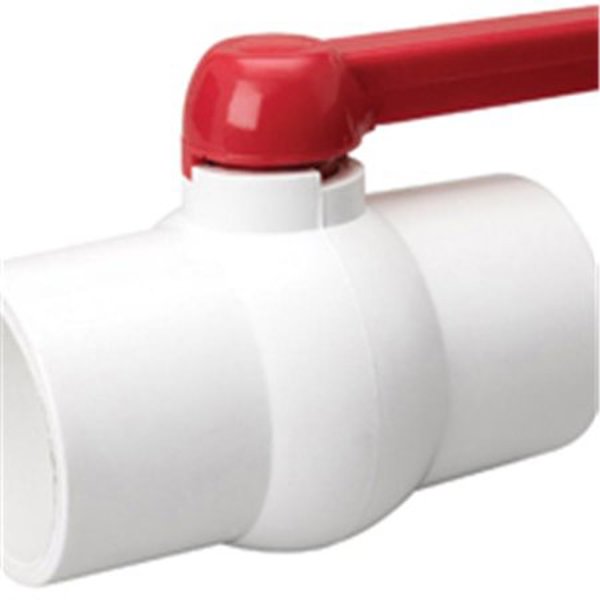 B&K Industries 107-640 Ball Valve Schedule 40 3 Sol PVC Body