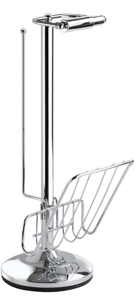 Better Living Products 54544 Toilet Caddy Chrome Dispenser Screw-In