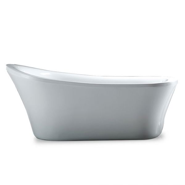 OVE 70 In Freestanding Bathtub White Acrylic