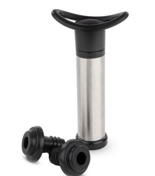True Brands 3909 Wine Vacuum Pump with 2 Stoppers Included
