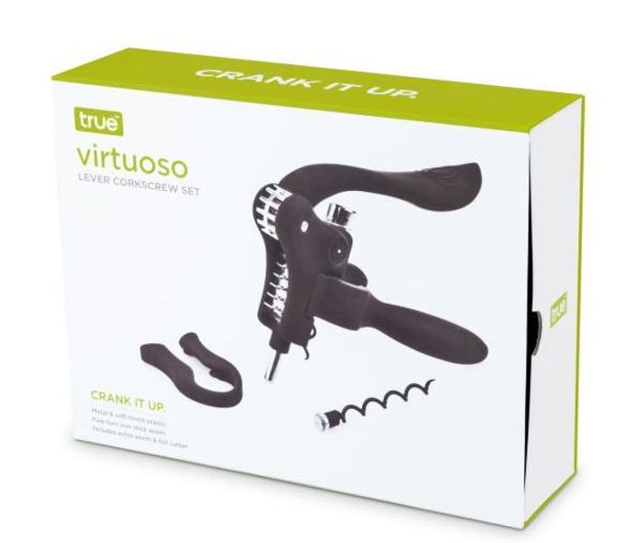 True Brands 2378 Corkscrew Set Includes Foil Cutter and Replacement Worm