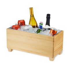 11166 9 X 8 X 18 In Wooden Beverage Tub