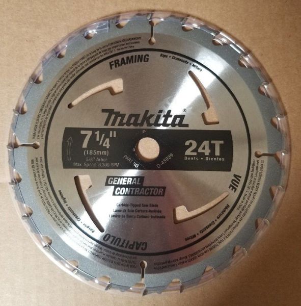 Makita D-45989 7-1/4 In Carbide Framing Blade General Contractor
