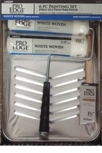 RS1016 Tray Set White Woven Edge Roll 6PC