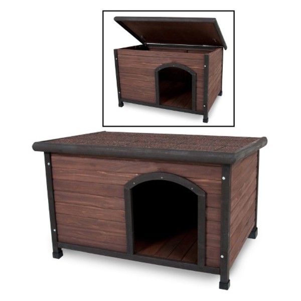 DOSKOCIL MANUFACTURING 25040 Dog House 45 In X 31 In X 32 In Wood for Dogs 50 to 90 Lb Capacity