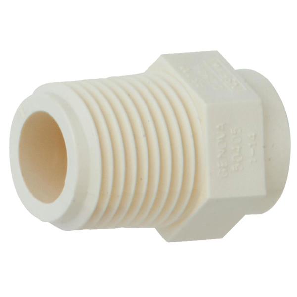 NIBCO INC 50405 CPVC Male Adapter 1/2 In Slip Pipe Threaded