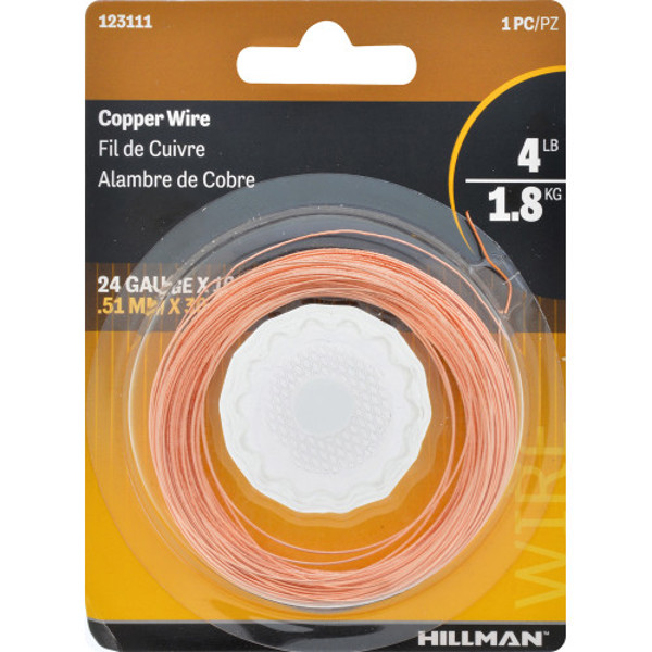 Hillman Group 123111 Copper 24 In 100 Piece Pack