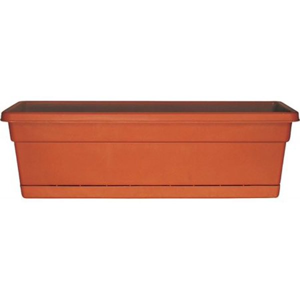 The Ames Companies, Inc. WB3012TC Planter Window Box 30 In Terracotta with Tray