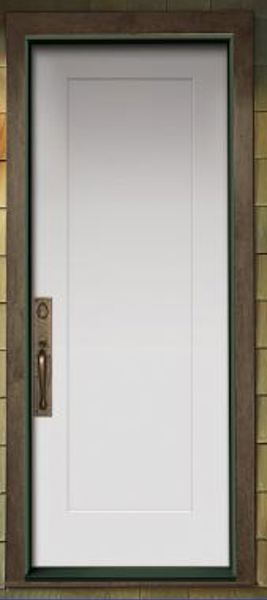 JELD-WEN 1PSTPH3068LHOS Prehung Exterior Door 3/0 X 6/8 Steel 1 Panel Left Hand Inswing