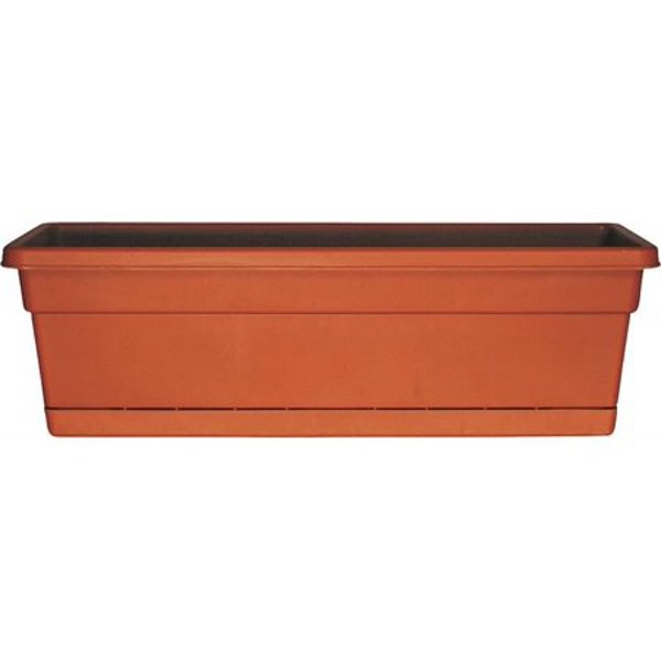 THE AMES COMPANIES, INC. WB2412TC Planter Window Box 24 In Rolled Rim with Tray
