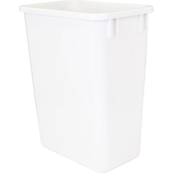 Hardware Resources CAN-35W Trash Can 35 Qt Polymer Plastic