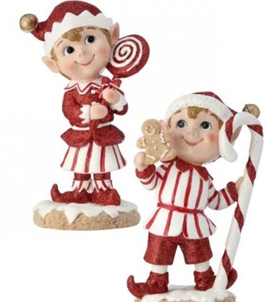 Regency International MTX70778 Candy Pixie Elves 8 In Resin 2 Assorted