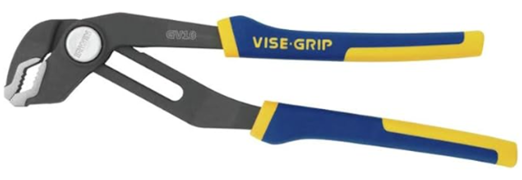 IRWIN INDUSTRIAL 2078110 Groove Lock Pliers 10 In 2-1/4 Inch Jaw Opening Blue and Yellow Cushion Grip Handle