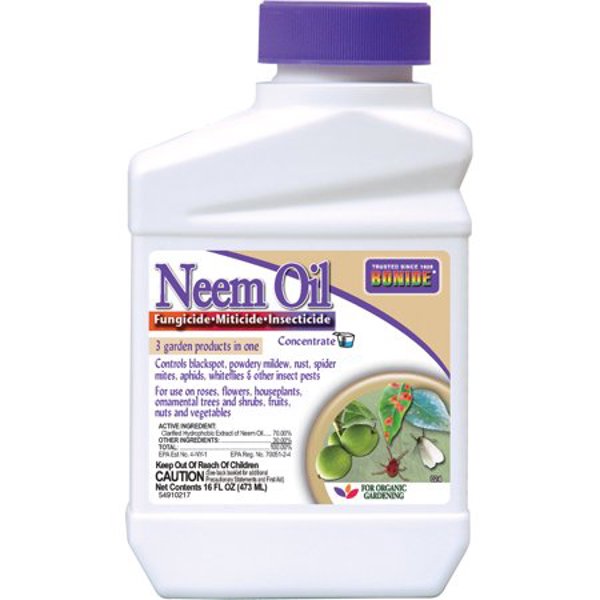 Bonide Products 024 Neem Oil Fungicide Miticide Insecticide Pint