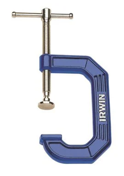 IRWIN INDUSTRIAL 225106 C-Clamp 6 X 3-1/2 Inch 900 Lb Steel Body Blue