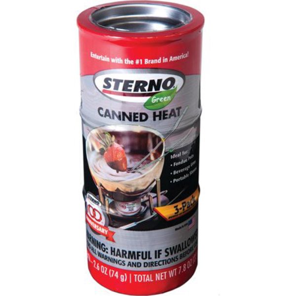 STERNO CANDLE LAMP 20230 Cooking Fuel Canned Heat 2.5 Oz Solid Gel Pink Red