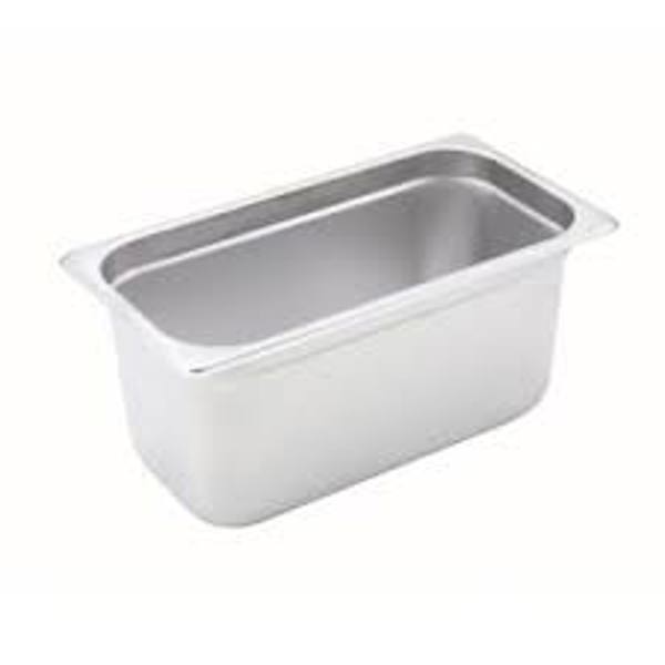 Browne Foodservice 22136 Steam Pan 1/3 Size 6 Inch Deep Stainless Steel Anti-Jam