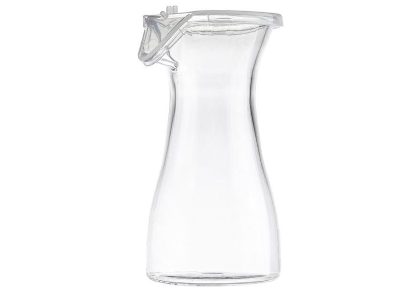 Tablecraft 10715 Carafe 11 Oz Capacity Clear Polycarbonate With Hinged Lid