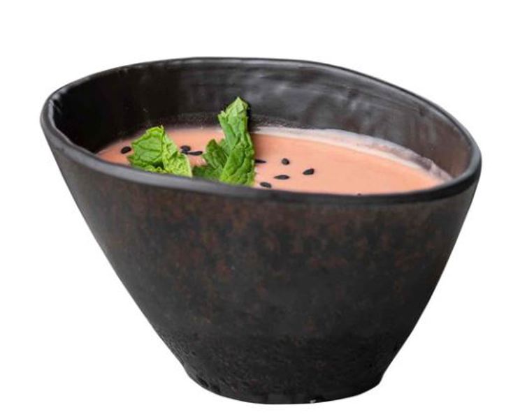 Tablecraft 10888 Sauce Cup 3.5 Oz Melamine Brown with Copper Flecks Lunara Collection