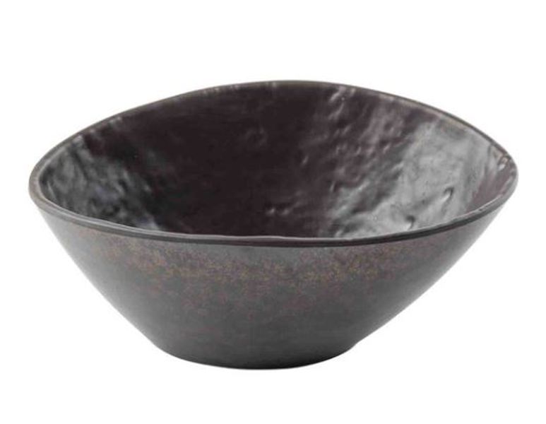Tablecraft 10890 Lunara Collection Bowl 30 Oz 9x6x3 3/8 Brown Melamine