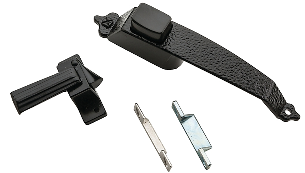 National Hardware N100-023 Push Button Latch Zinc 3/4 to 1-1/4 In Thick Door