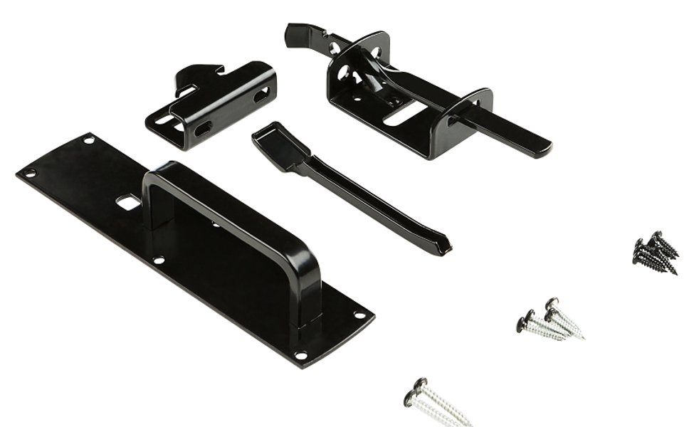National Hardware N109-050 Gate Thumb Latch Smart Key Black