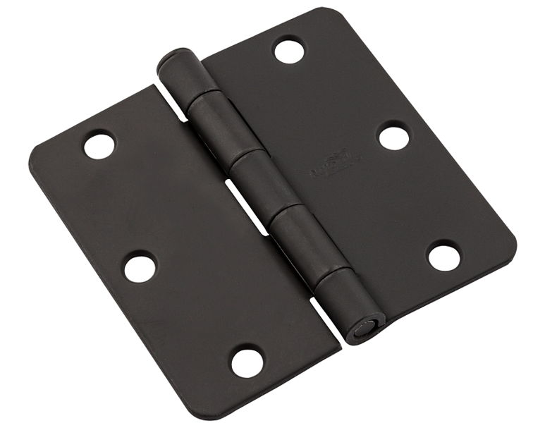 National Hardware N830 431 Door Hinge 3 5 Inch Black Steel Removable Pin Mortise Mounting 50 Lbs Load Capacity