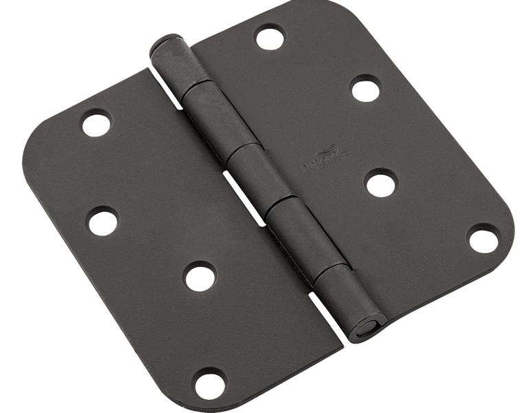 National Hardware N830-429 Black Door Hinge 4 In Steel Removable Pin 5/8 In Thick Frame