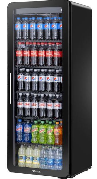 TRUE MFG CVM-13-HC~EGC01 Refrigerator Black Merchandiser 24–7/8 In W X 22–7/8 In D X 63–3/4 In H 5 Years Warranty