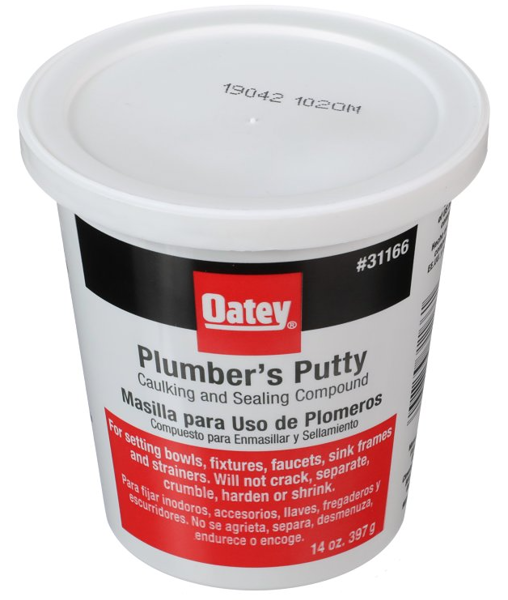Oatey 31166 Solid Plumber Putty 14 Oz Off White