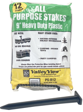 PS-R12 9 In Black Landscape Stake